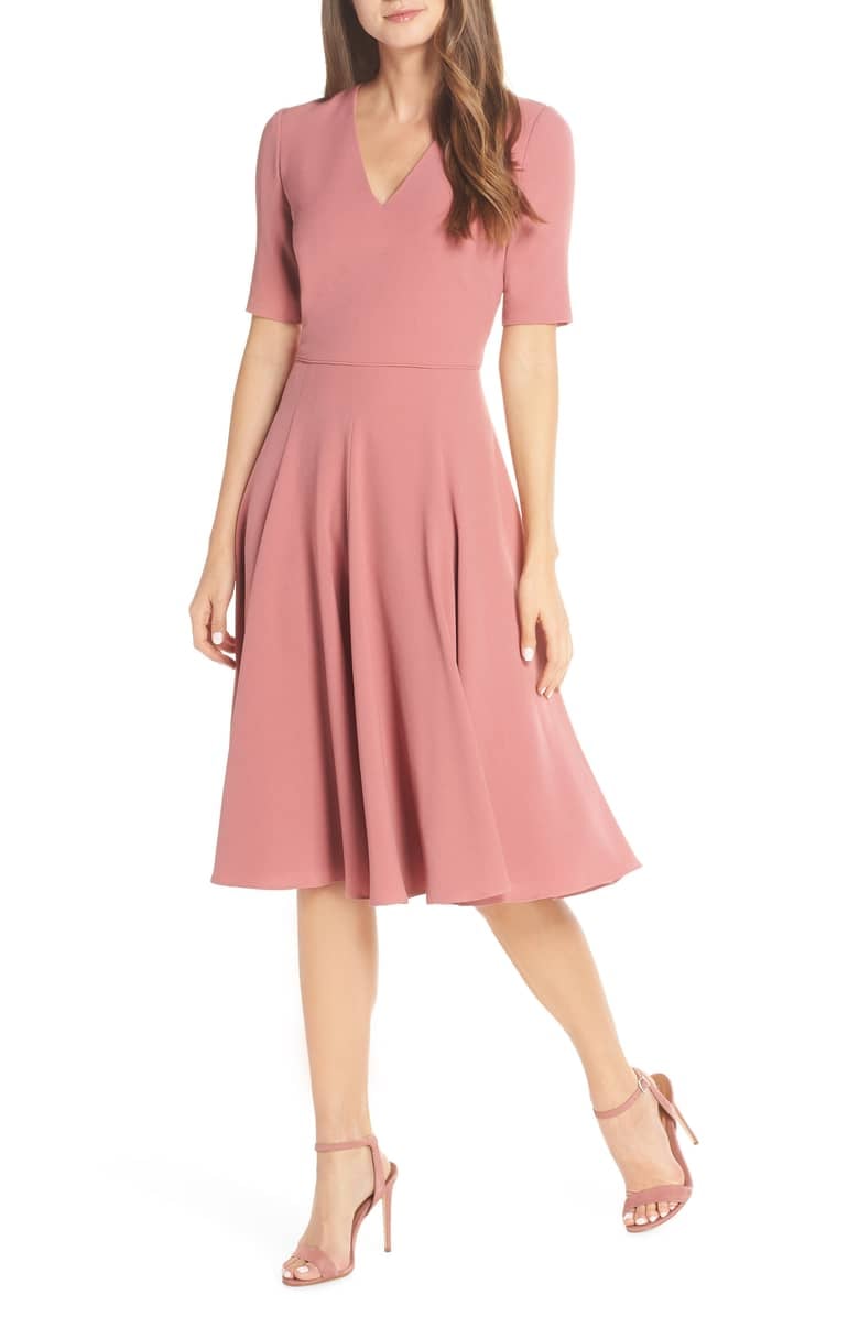 fit n flare midi dress