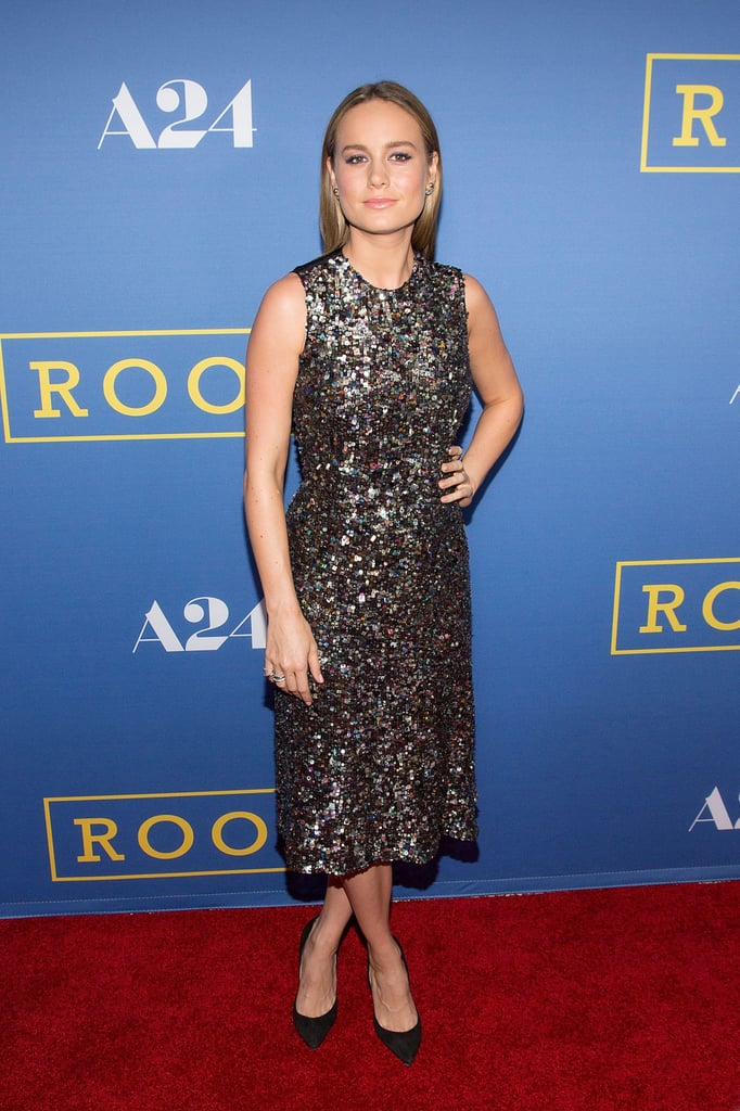 Rodarte's sparkling sheath dress at the premiere of Room in 2015 felt right in line with Brie's bold signature style.