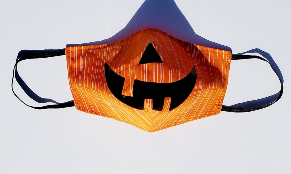 Jack-o'-Lantern Pumpkin Face Mask