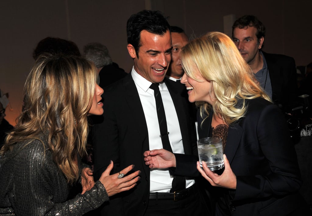 Jennifer and Justin chatted with Reese Witherspoon at Elle's 18th Annual Women in Hollywood Tribute in October 2011.