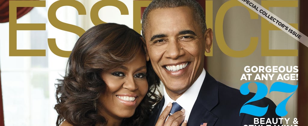 Barack and Michelle Obama on October 2016 Essence Cover