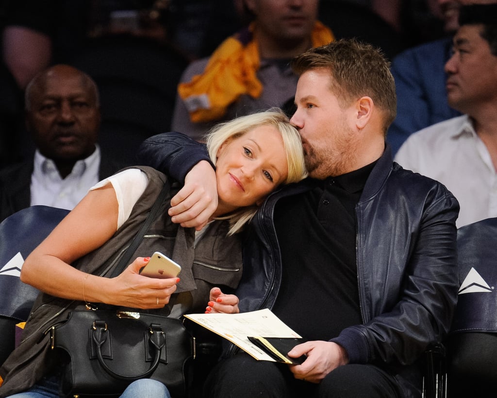 James Corden and Julia Carey