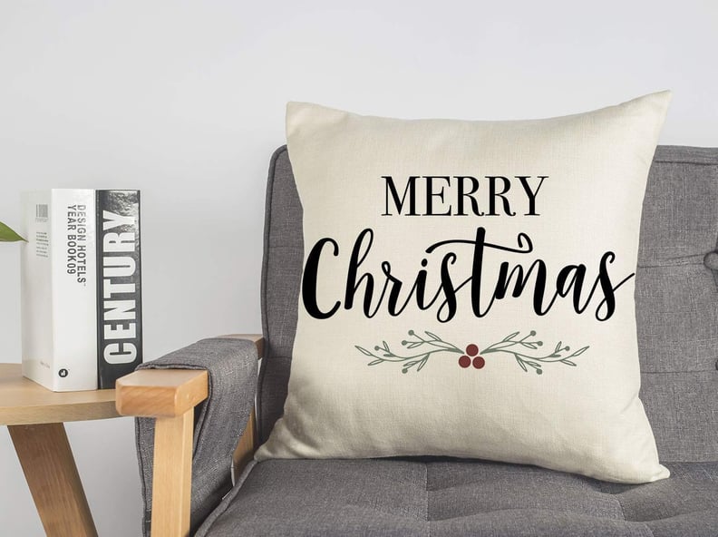 Merry Christmas Farmhouse Pillow Cover