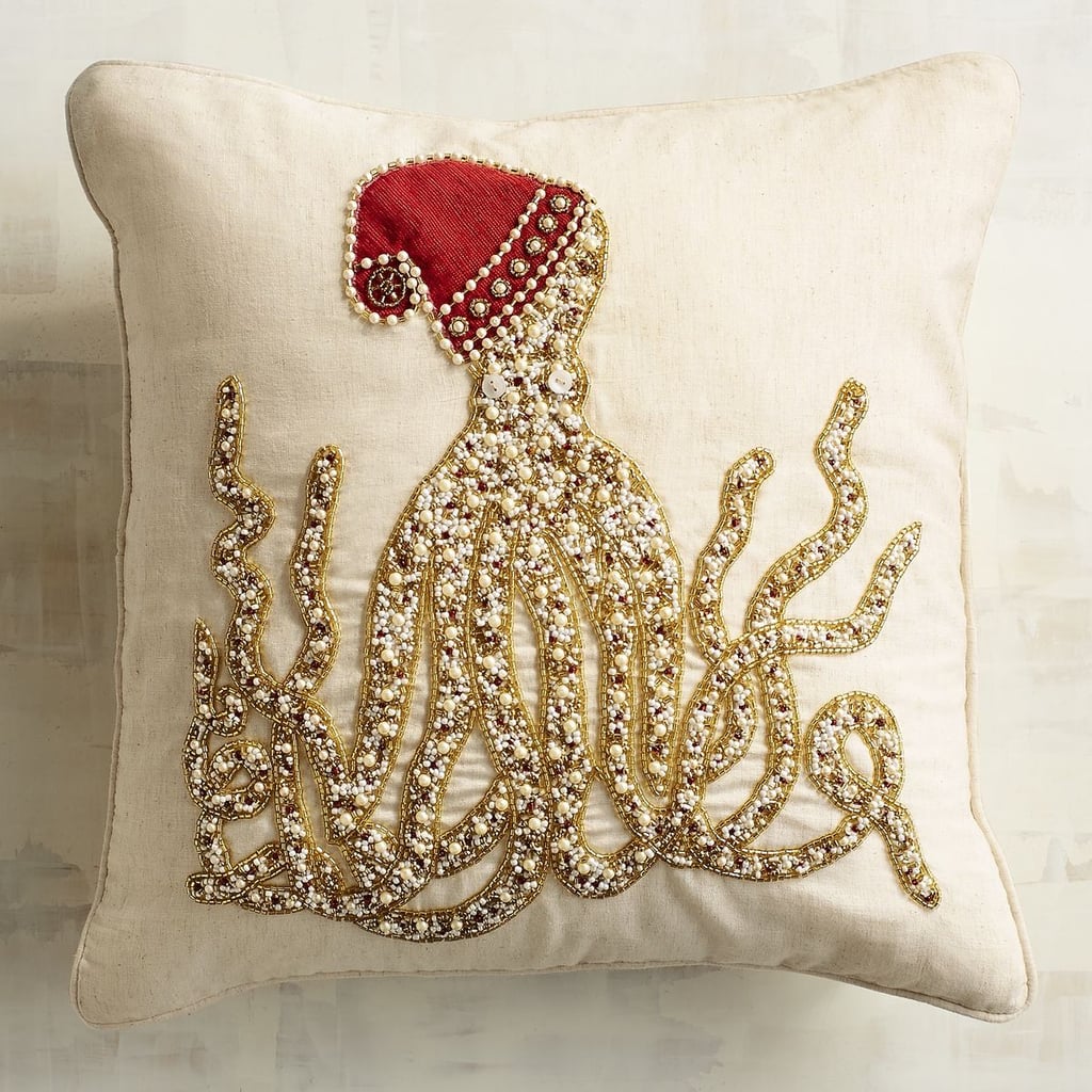 Beaded Octopus Pillow ($40)