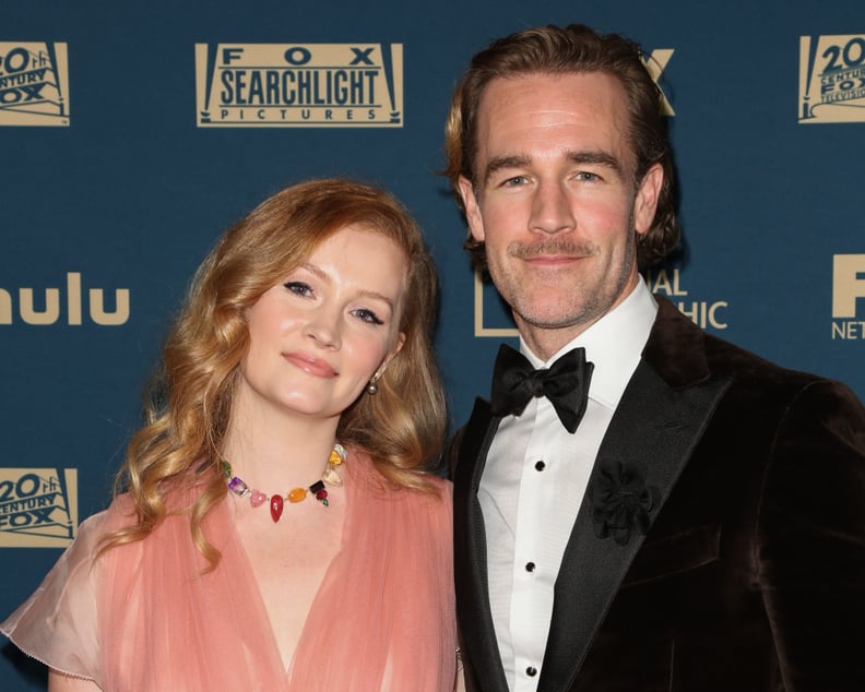 BEVERLY HILLS, CALIFORNIA - JANUARY 06: Producer Kimberly Brook (L) and Actor James Van Der Beek (R) attend the FOX, FX and Hulu 2019 Golden Globe Awards after party at The Beverly Hilton Hotel on January 06, 2019 in Beverly Hills, California. (Photo by P
