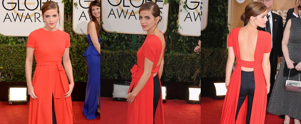 Emma Watson Dress on Golden Globes 2014 Red Carpet