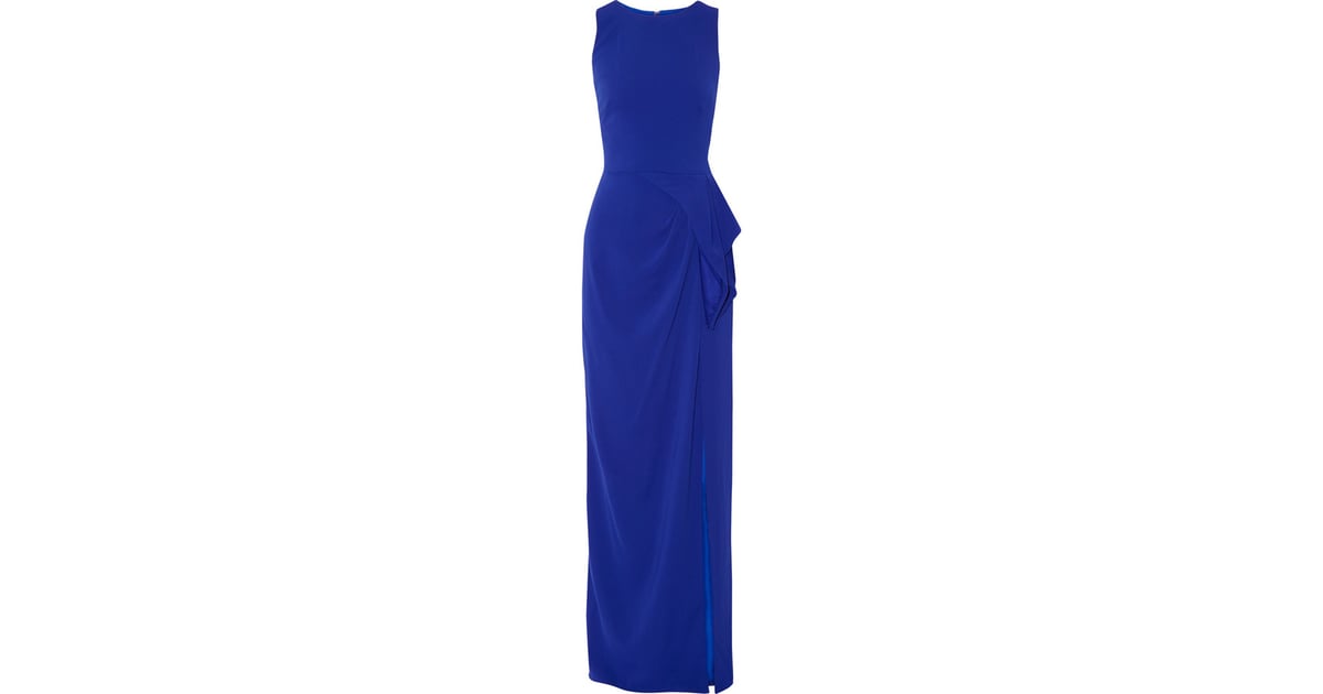 Marchesa Notte Gathered crepe gown ($750) | Kate Middleton's Blue ...