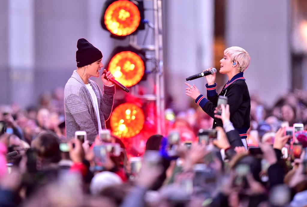 Justin Bieber and Halsey Performing on the Today Show 2015