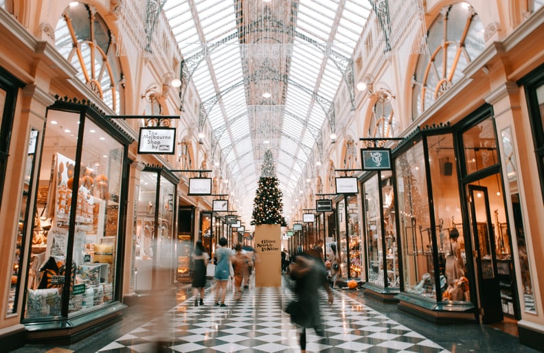 Admire the Holiday Window Displays at the Mall Together