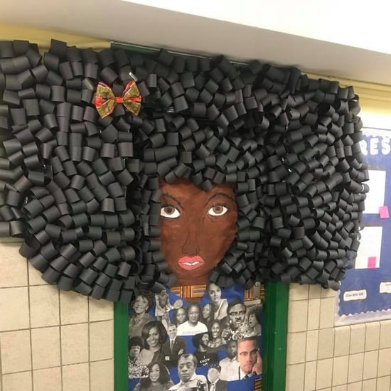 NYC Teacher Makes Hair Mural For Black History Month