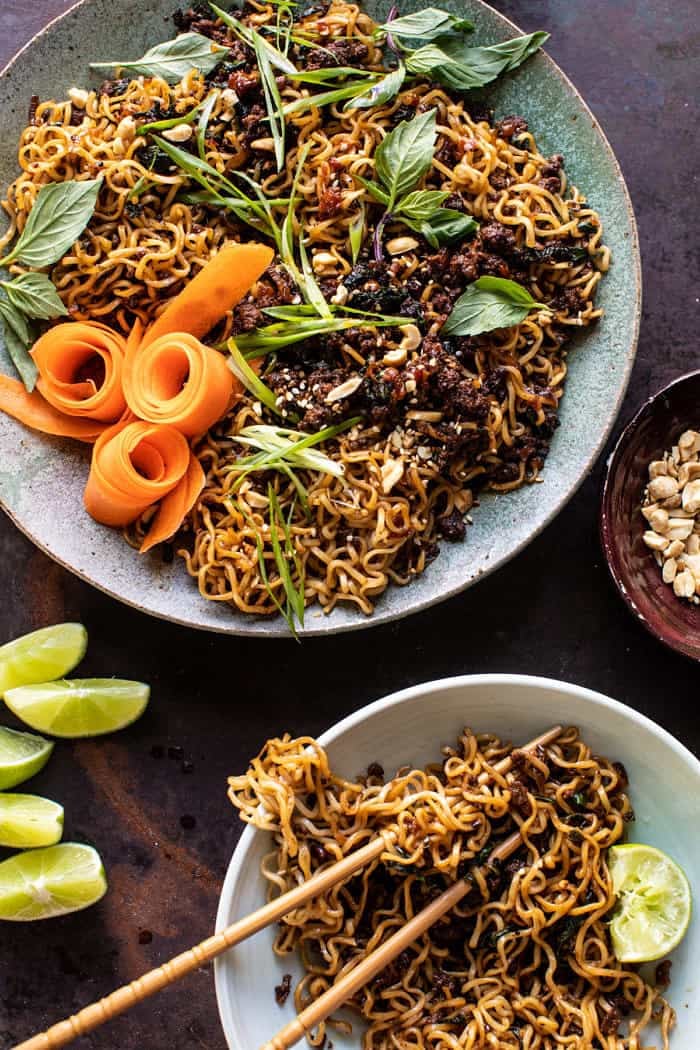 30-Minute Caramelized Shallot Beef Ramen Noodles