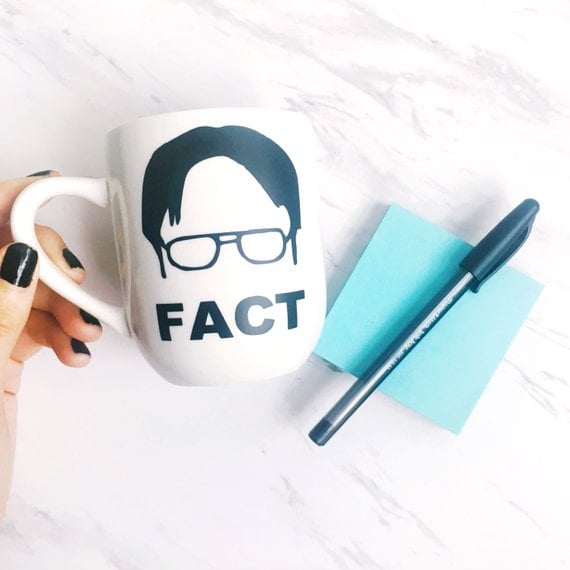 Dwight Fact and False Mug