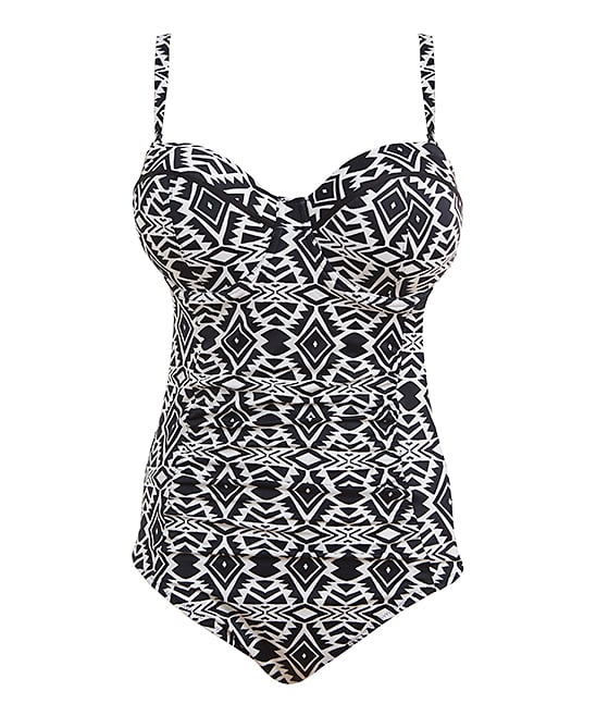 Fantasie Black & White Geometric One-Piece