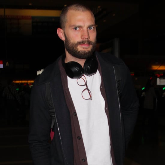 Jamie Dornan With Shaved Head Pictures Jan. 2017