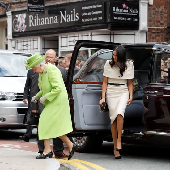 Meghan Markle and the Queen Getting Into Car Video June 2018