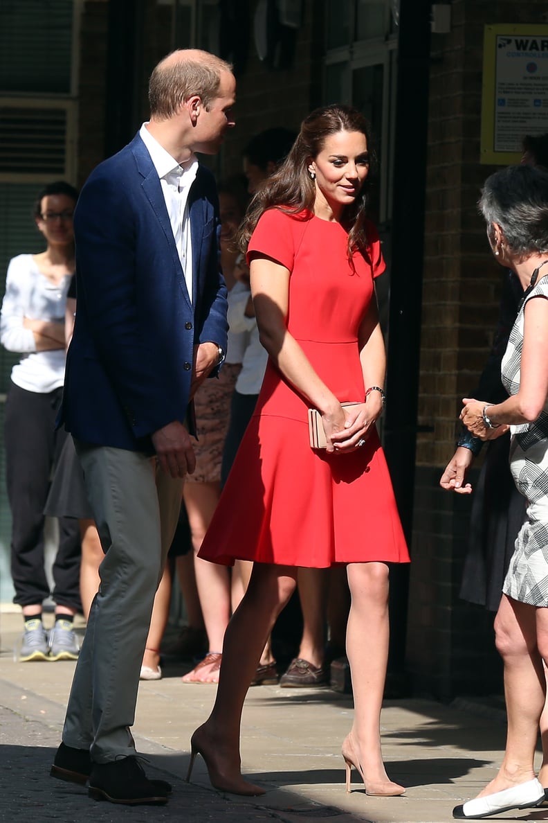Kate Completed Her Look With Beige Pumps