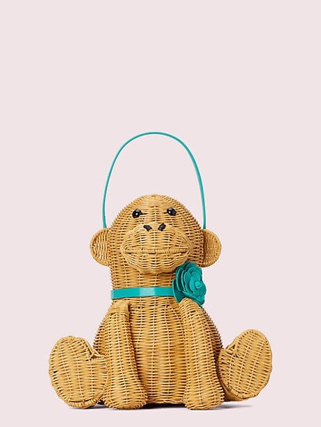 Kate Spade NY Georgia Wicker Monkey Tote