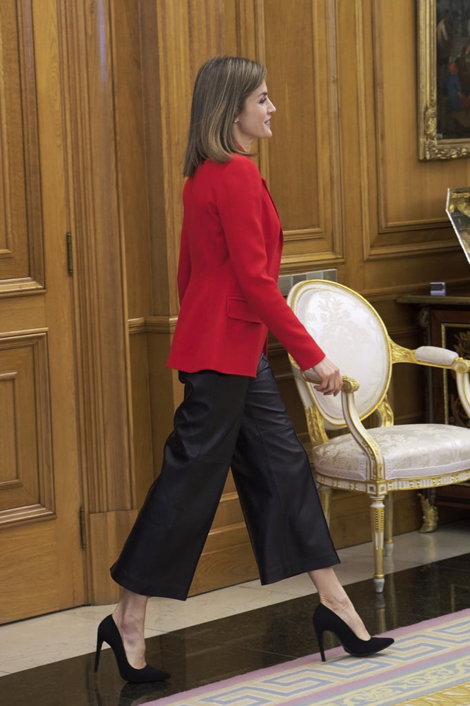 Queen Letizia Wearing Culottes Spring 2016