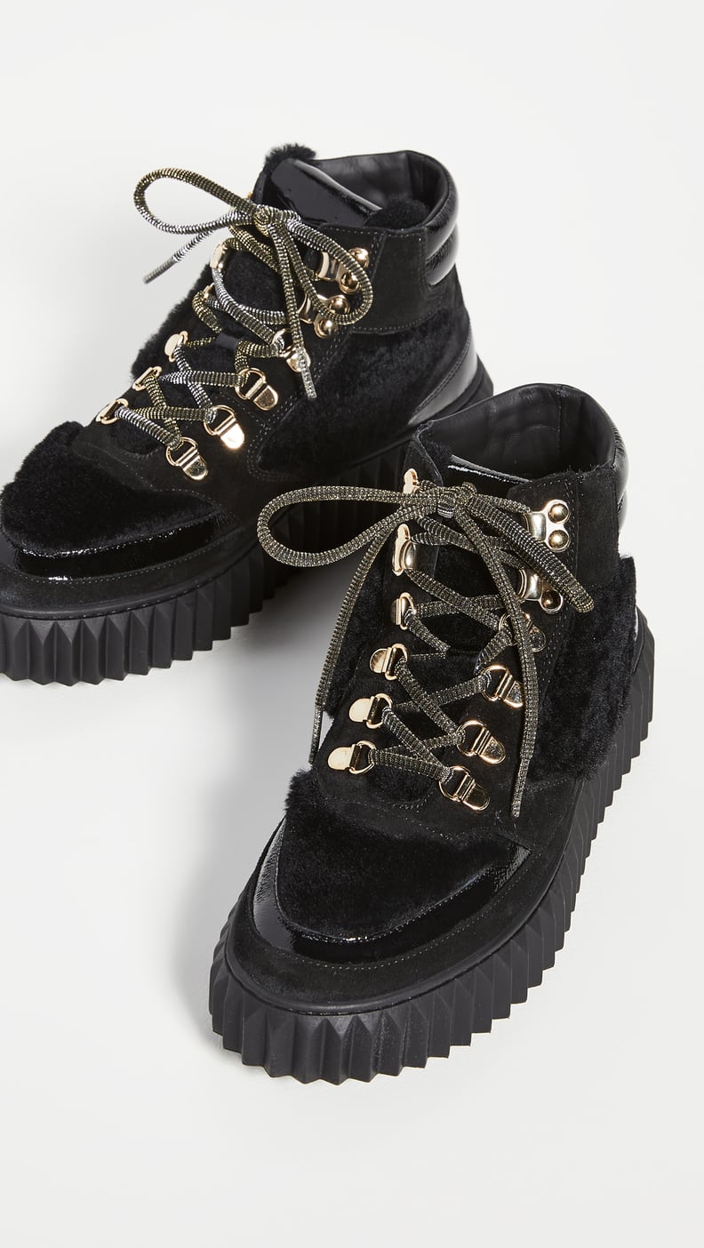 Cozy, Chunky Boots: Voile Blanche Eva Shearling Hiker Boots