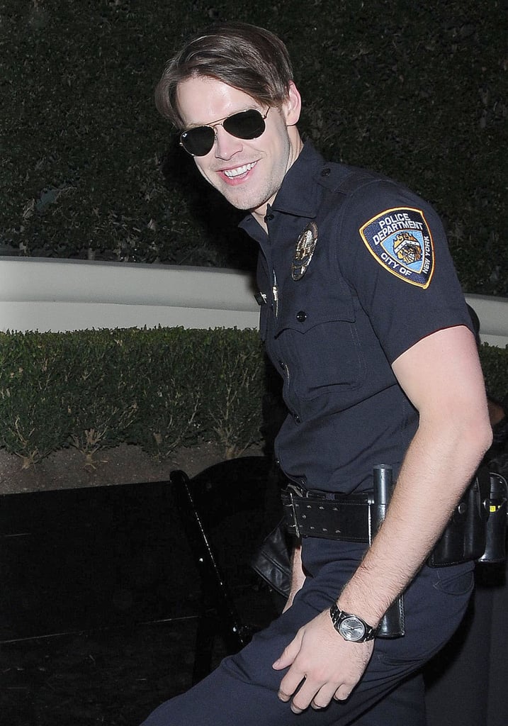 Chord Overstreet was a smiley police officer.