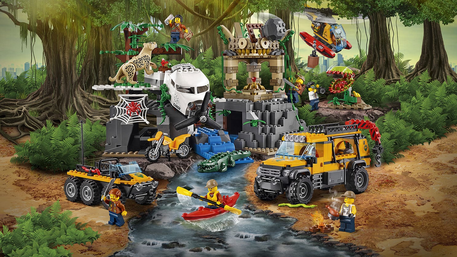 LEGO City Jungle Explorers Jungle Exploration Site | Get Building! These Are the New Lego Sets of 2017 | POPSUGAR Family Photo 37