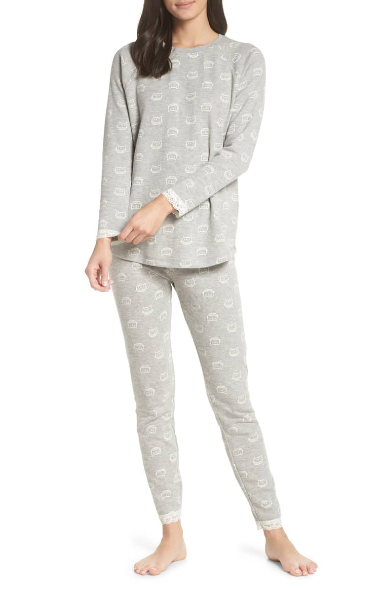 Something Navy Thermal PJs For Mom