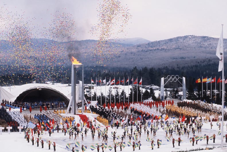 And the 1980 Games in Lake Placid brought out big confetti.