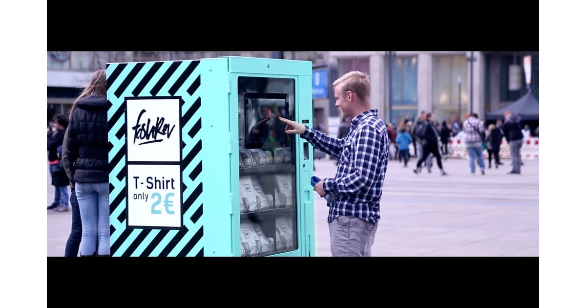 TShirt Vending Machine Video POPSUGAR Fashion Photo 2