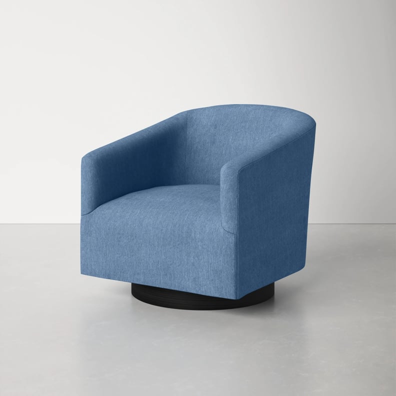 A Spin Chair: Donovan Swivel Barrel Chair