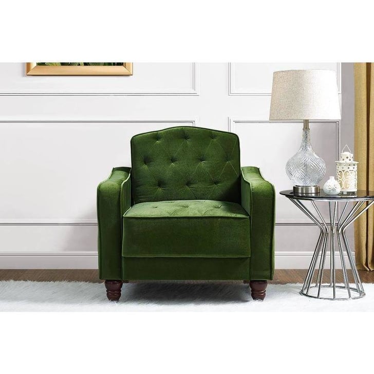 Cozy Green Armchair 9 by Novogratz Furniture Collection at Walmart