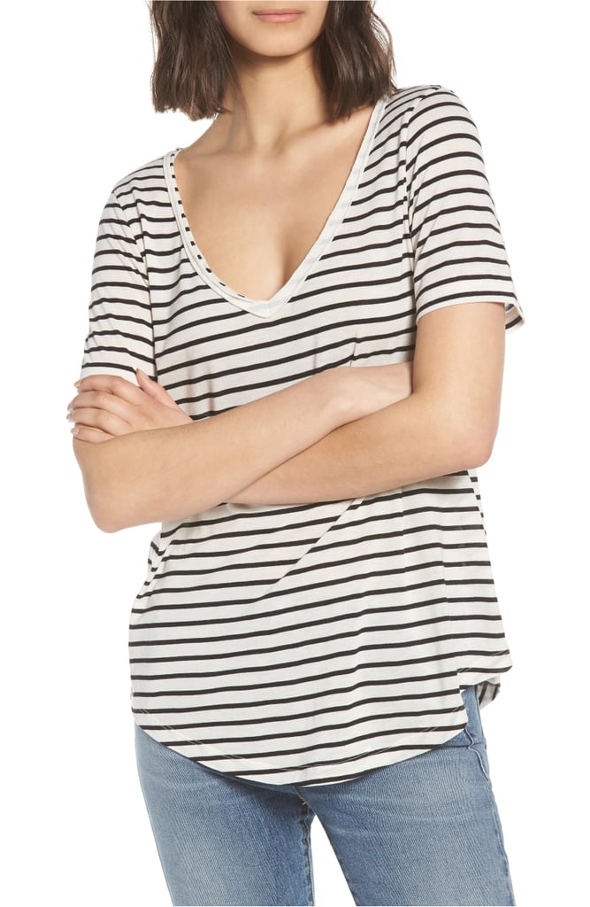 BP. Raw Edge V-Neck Tee