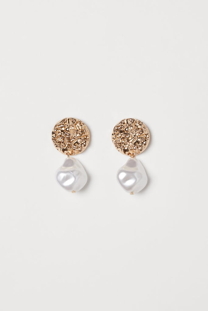 Earrings with Plastic Bead