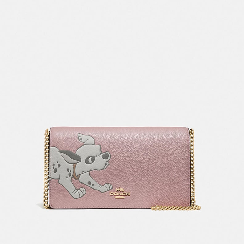 Disney X Coach Callie Foldover Chain Clutch With Dalmatian