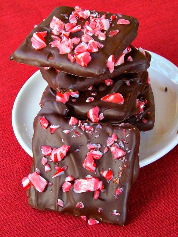 Chocolate-Dipped Candy Cane Grahams