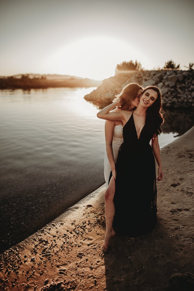 Sexy River Beach Engagement Photo Shoot