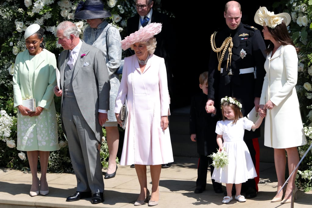 Doria Ragland, Prince Charles, Camilla, Duchess of Cornwall, Prince George, Prince William, Princess Charlotte, Kate Middleton