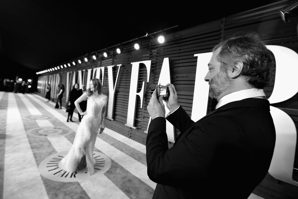 Judd Apatow and Leslie Mann at the Vanity Fair Oscar Party