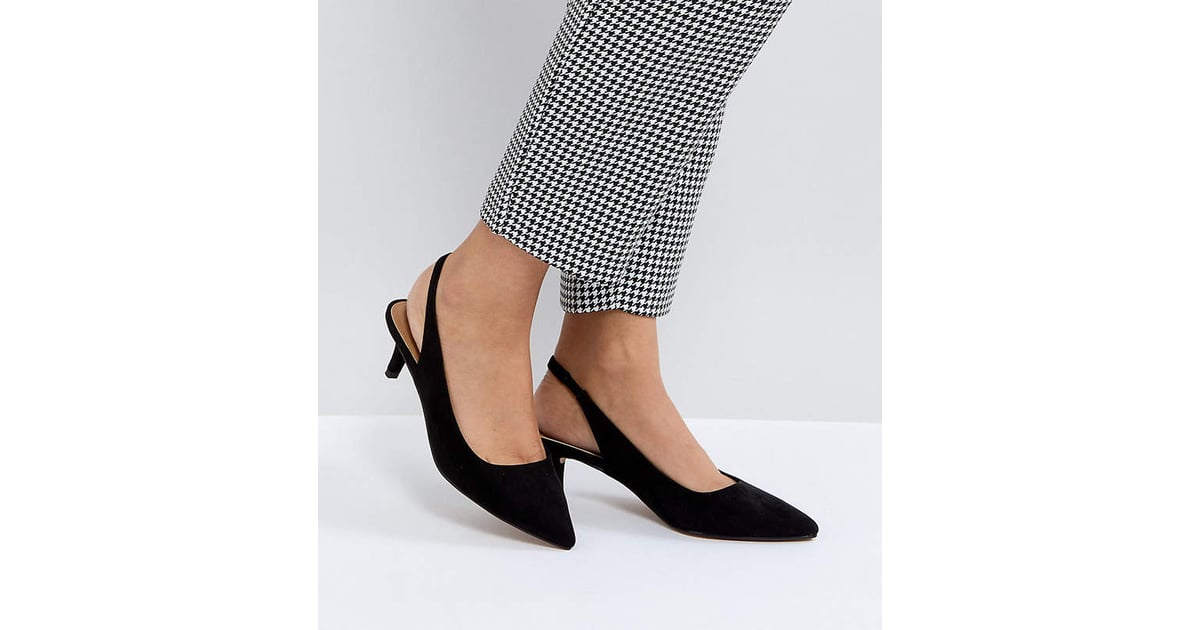 ASOS Slingback Kitten Heels Bella Hadid's Dior Slingback Heels