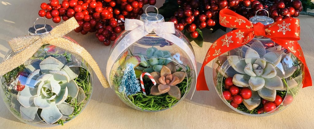 Shop Etsy's Plant Terrarium Christmas Ornaments