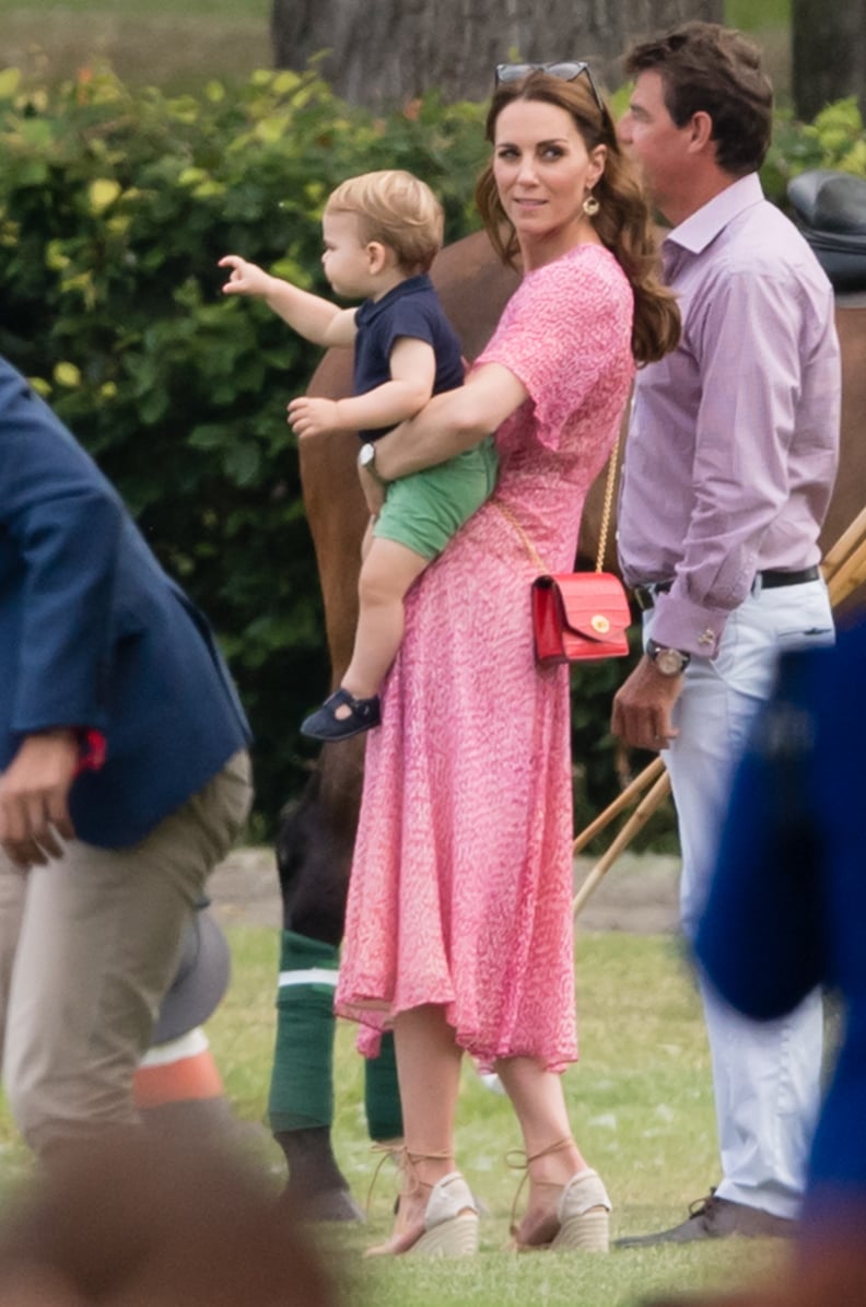 Kate Middleton and Prince Louis at a Charity Polo Match