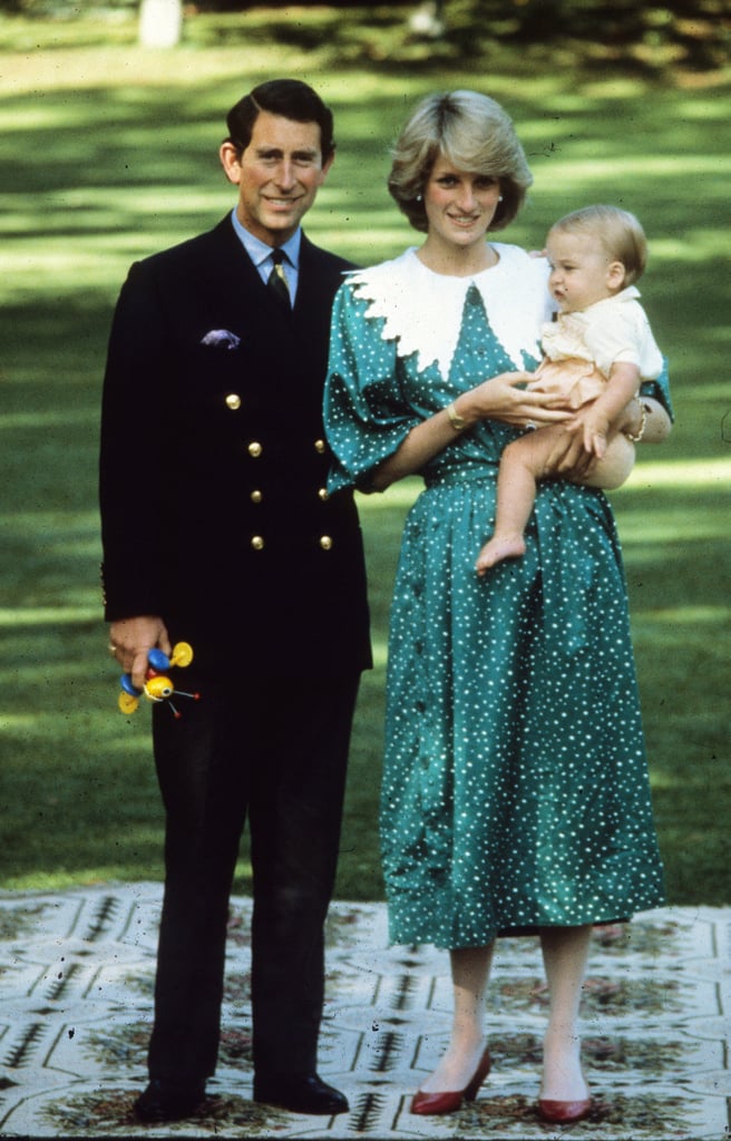 Princess Diana with King Charles III and Prince William in New Zealand