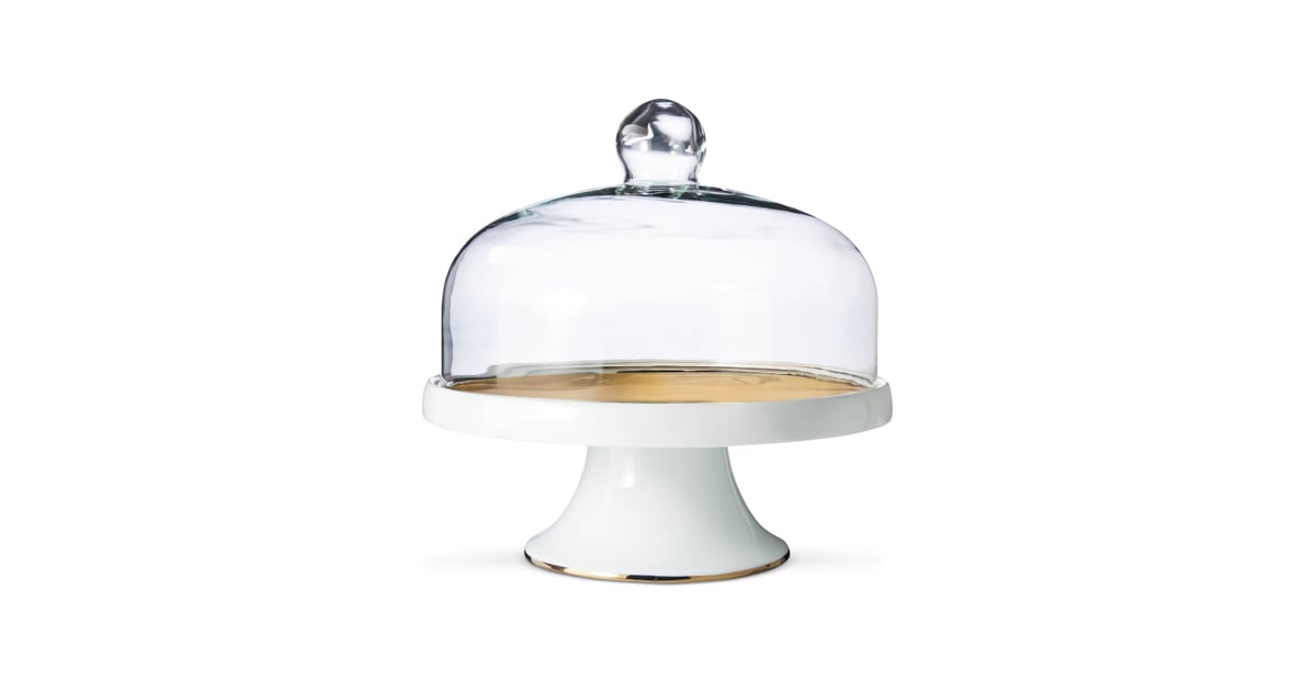 Porcelain & Gold Cake Stand Best Target Kitchen Products POPSUGAR