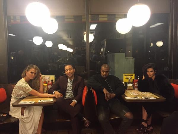 Kim Kardashian and Chrissy Teigen at Waffle House | Pictures