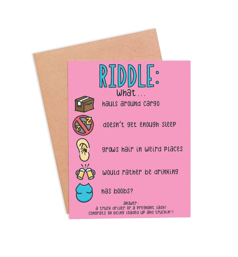 New Mom Riddle Card