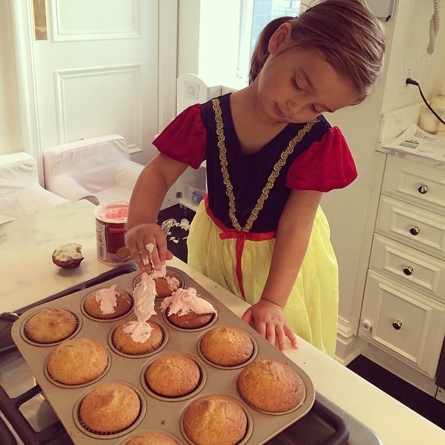 Arabella Kushner made some cupcakes to celebrate giving up her sippy cup.
Source: Instagram user ivankatrump