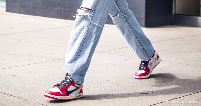 Bella Hadid's Nike Off-White Sneakers at Fashion Week | POPSUGAR Fashion
