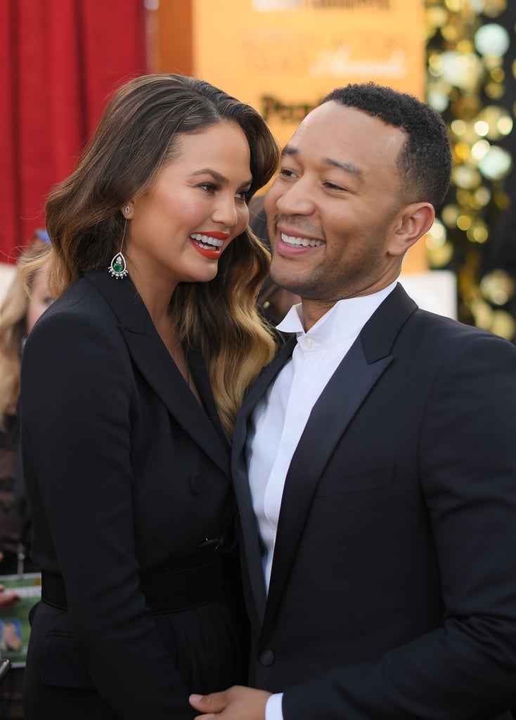 Chrissy Teigen and John Legend at the 2017 SAG Awards