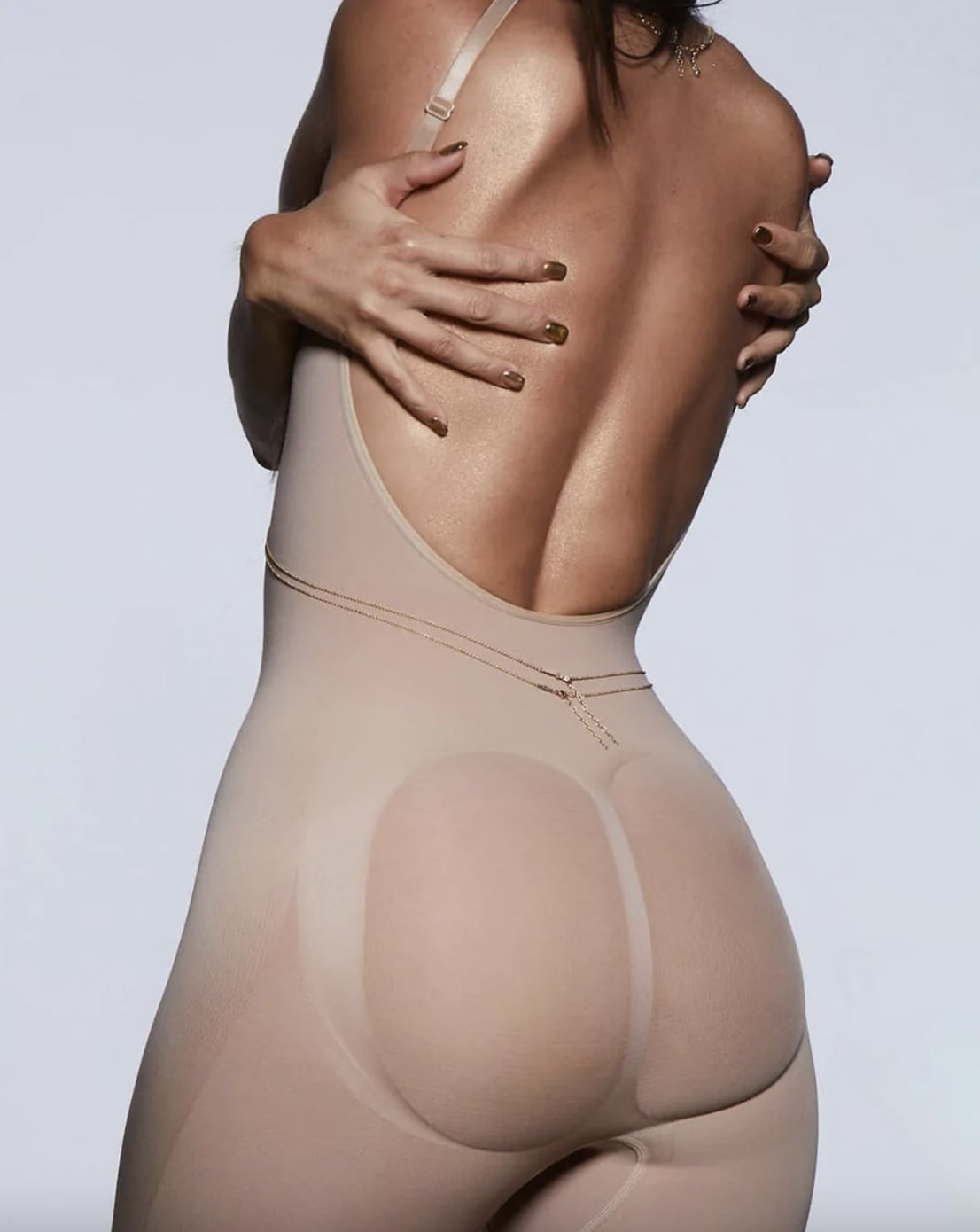 kimkardashian in the new #SKIMS Barely There Shapewear Low Back Short