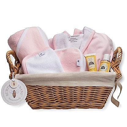 For a Baby Girl: Burt's Bees Baby Bath Time Basket