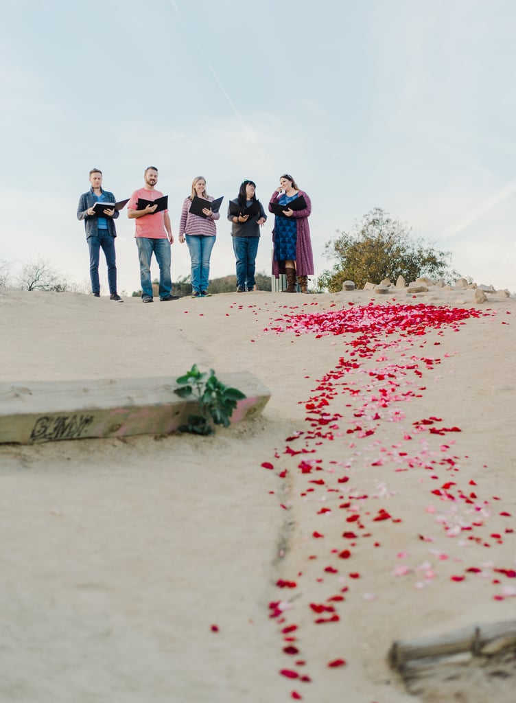 Man Proposes to His Girlfriend With 16 Dogs